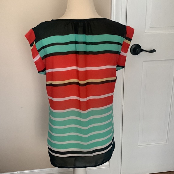 Charming Charlie Striped Colorblock Top - Picture 3 of 5